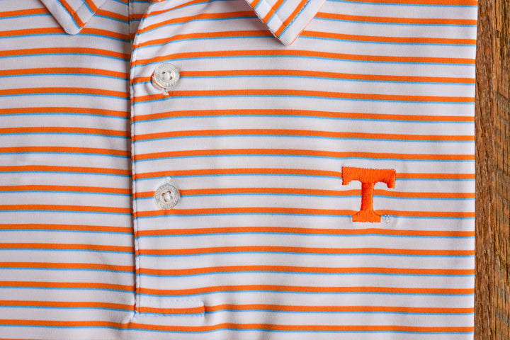 Volunteer Traditions Power T Premier Stripe Polo