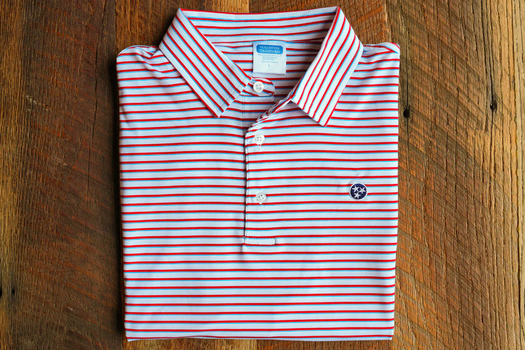 Volunteer Traditions Tristar Premier Stripe Polo