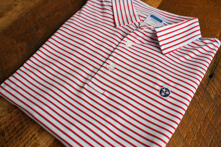 Volunteer Traditions Tristar Premier Stripe Polo