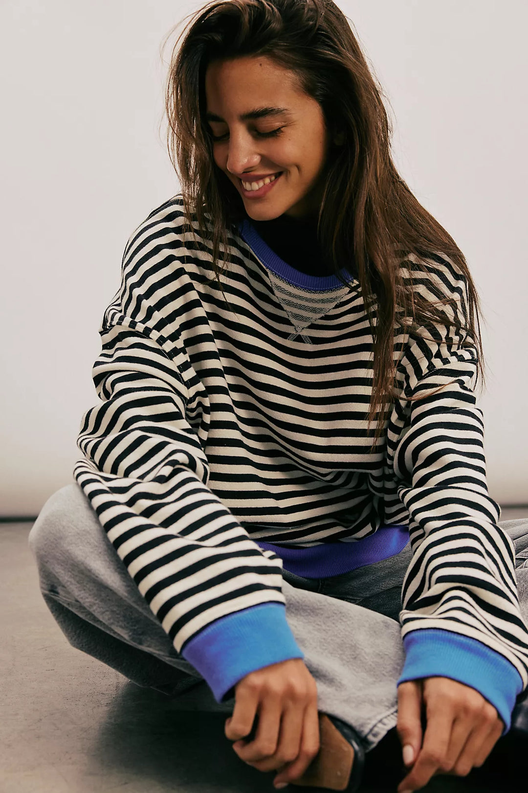 Free People Classic Striped Crew