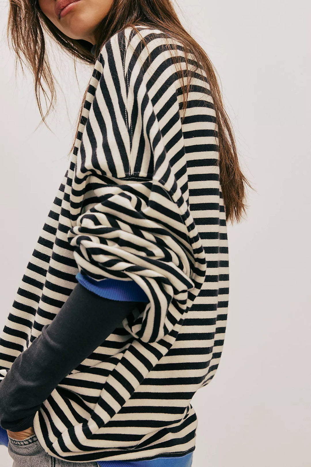 Free People Classic Striped Crew