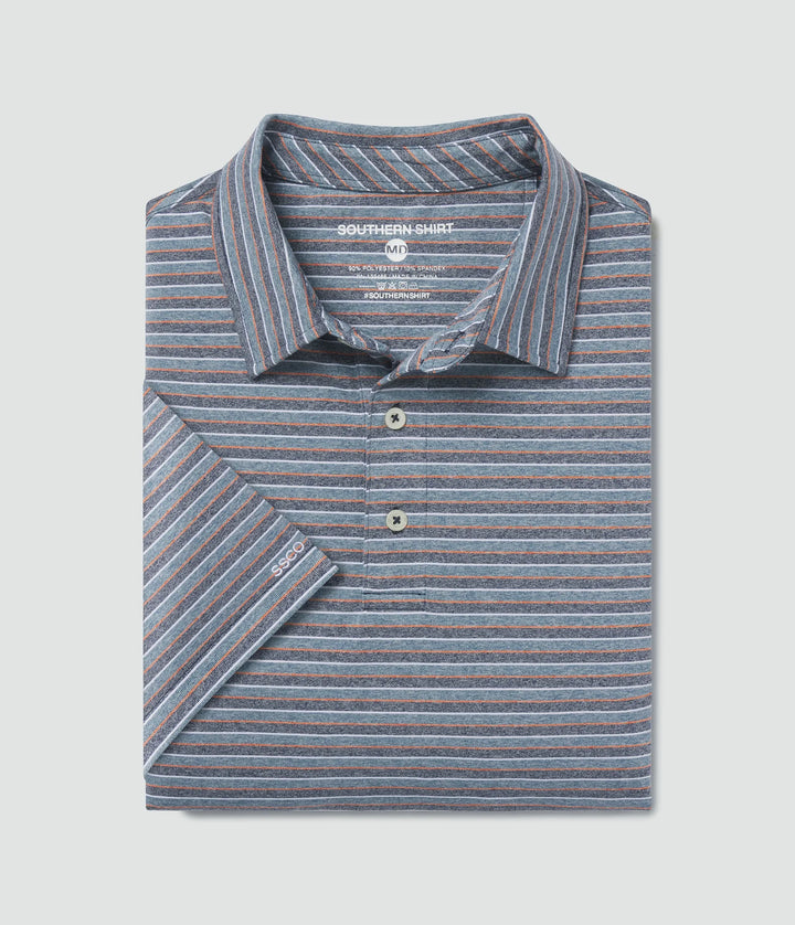 Southern Shirt Cahaba Heather Stripe Polo