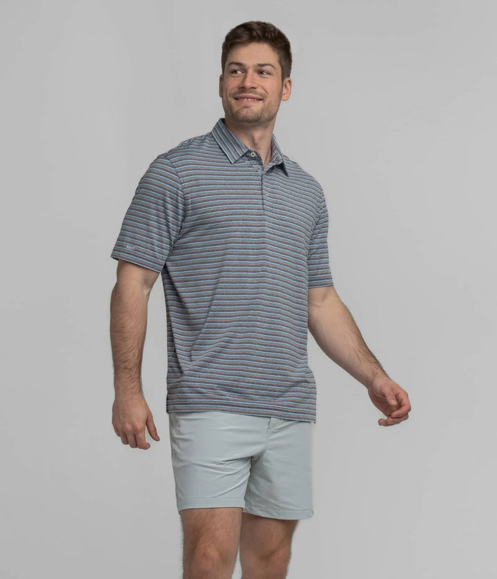 Southern Shirt Cahaba Heather Stripe Polo