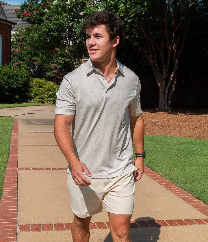 Southern Shirt Heather Madison Stripe Polo