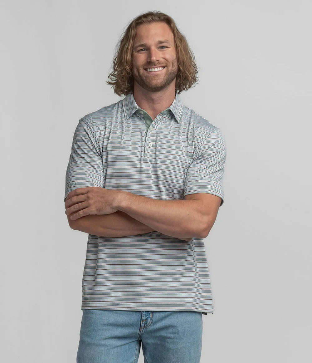 Southern Shirt Sawgrass Stripe Polo
