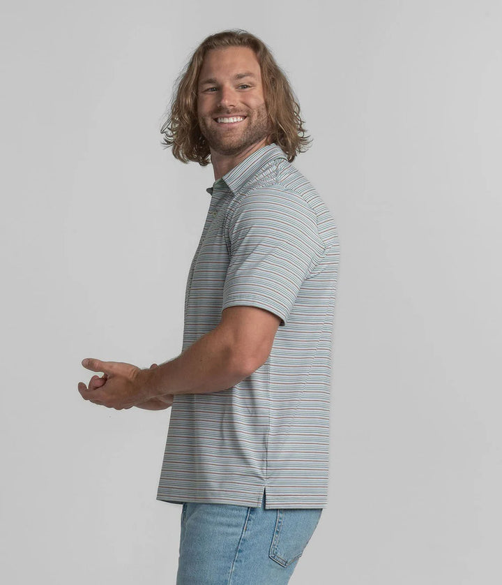Southern Shirt Sawgrass Stripe Polo