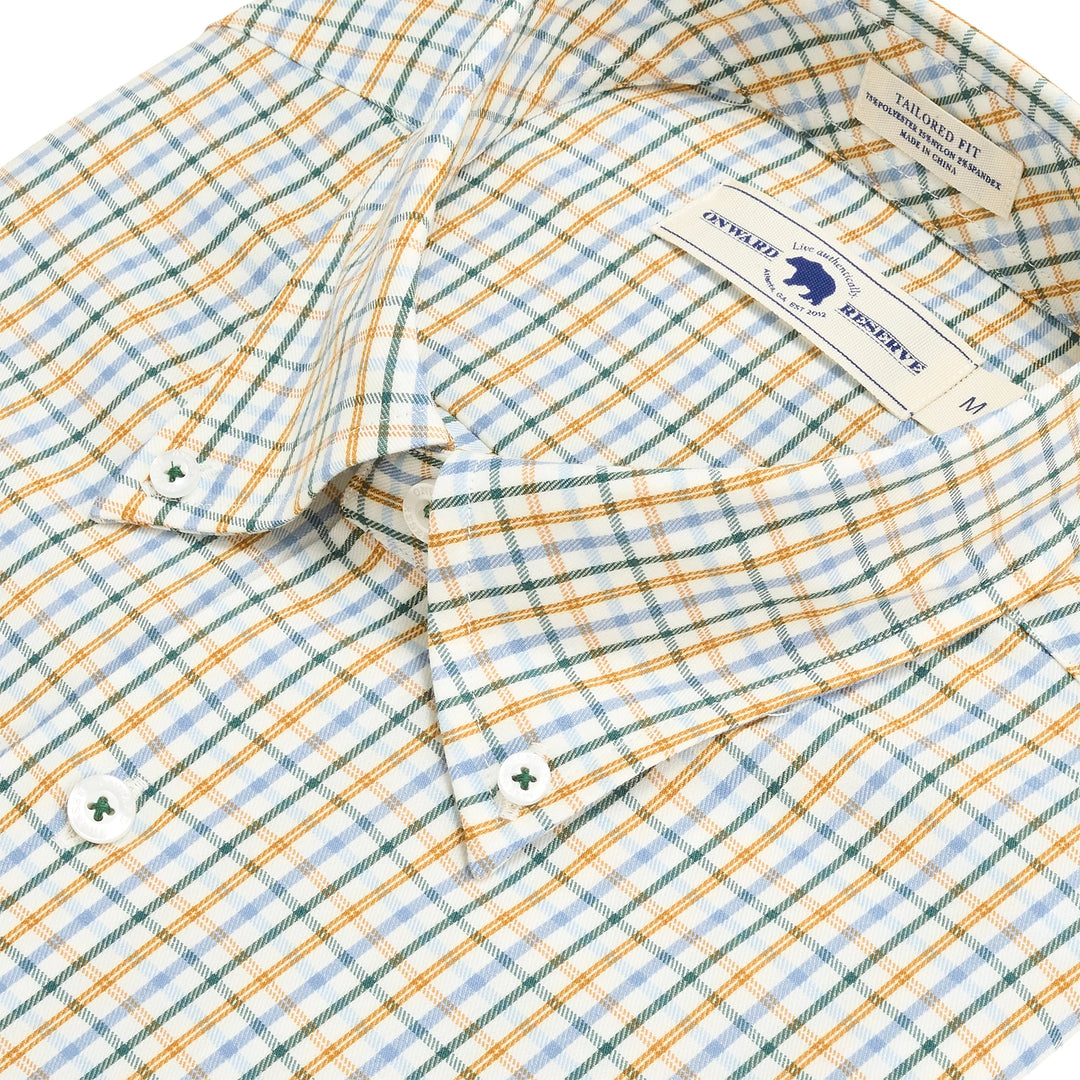 Onward Reserve Cypress Tailored Fit Brushed Perf Twill Shirt