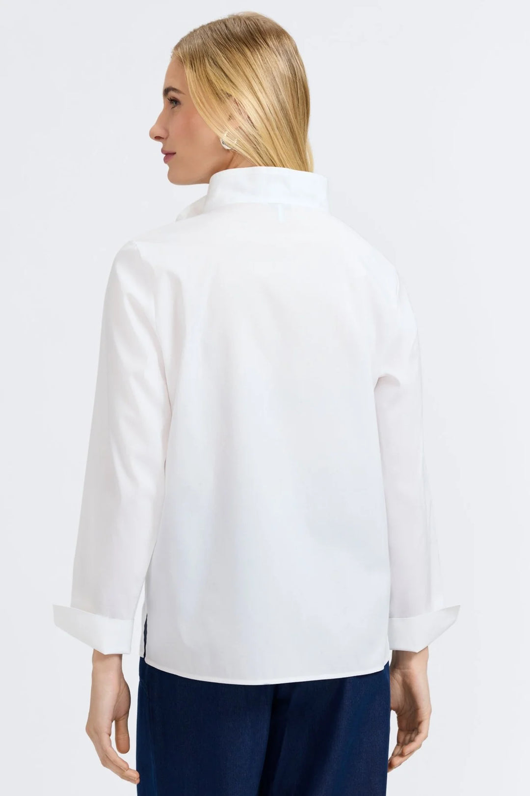 Foxcroft Tammy Long Sleeve Popover Shirt