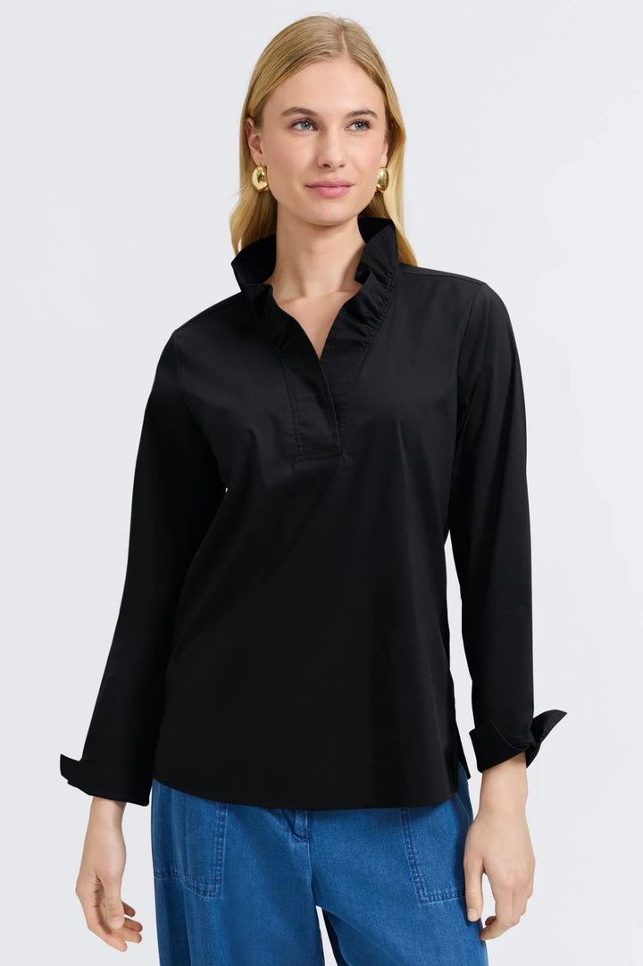 Foxcroft Tammy Long Sleeve Popover Shirt