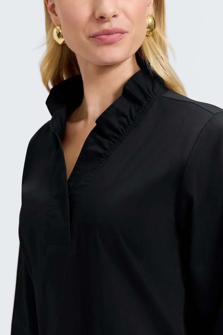Foxcroft Tammy Long Sleeve Popover Shirt