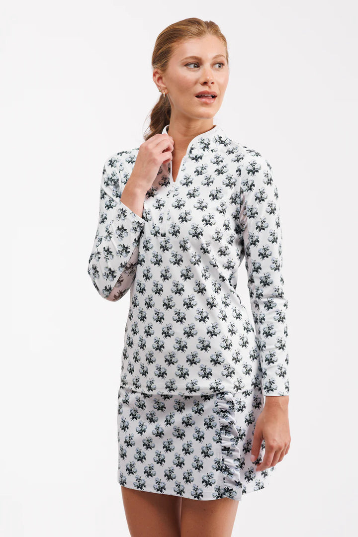 Smith & Quinn Carey 1/4 Zip Pullover - Rose Thorns