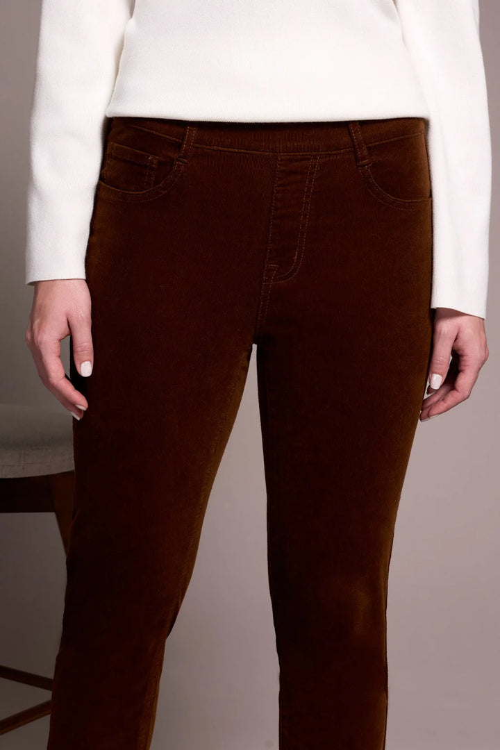 Tribal Micro Cord Audrey Slim Ankle Pants