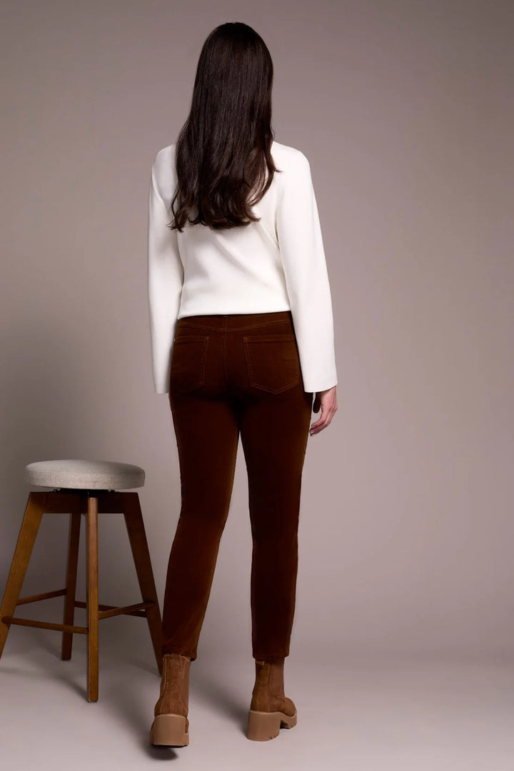 Tribal Micro Cord Audrey Slim Ankle Pants
