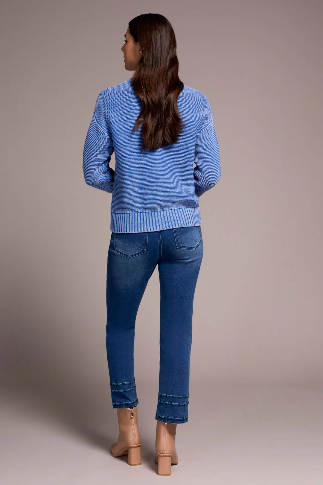 Tribal Button-Front Cardigan - Ultra Blue