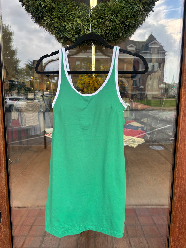 Butter Contrast Piping Mini Dress