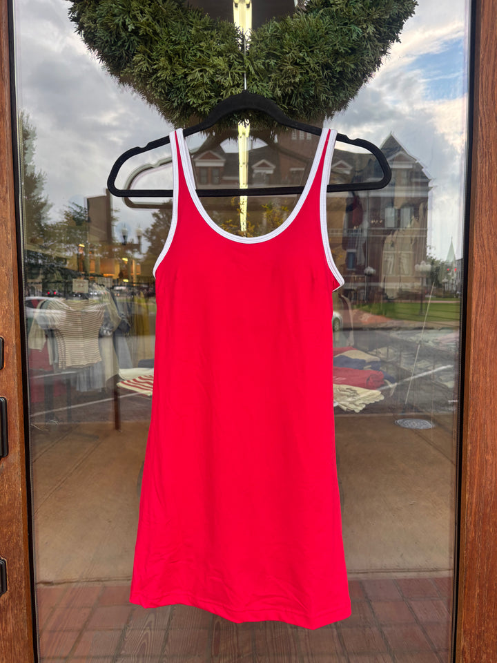 Butter Contrast Piping Mini Dress