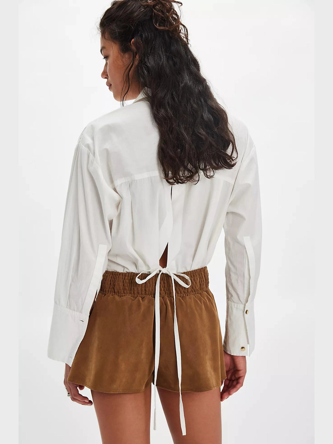 Free People Paradise Found Suede Skort