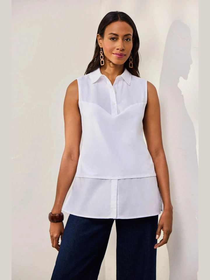 Sasha Layering Tank- White