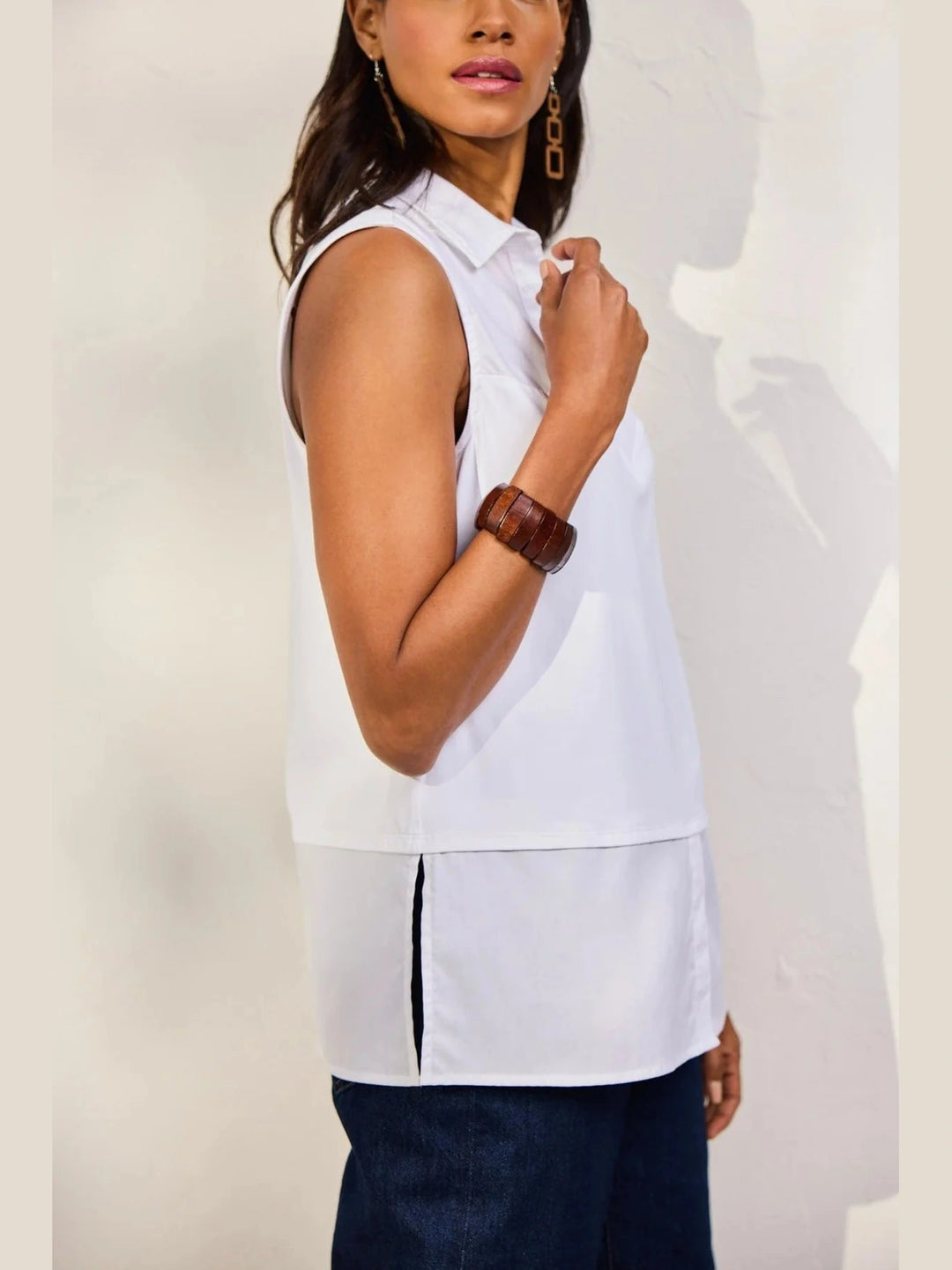 Sasha Layering Tank- White