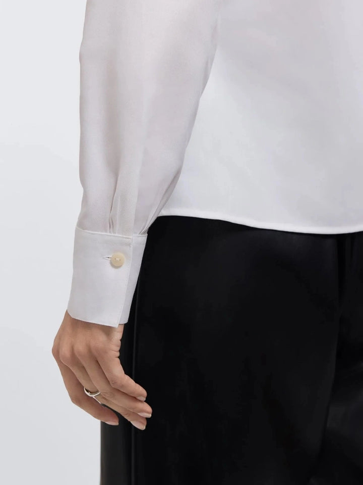 Foxcroft Shantel Ruffle Popover Shirt