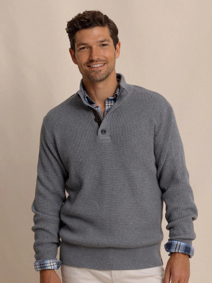 Southern Tide Bass Creek Quarter Button Sweater