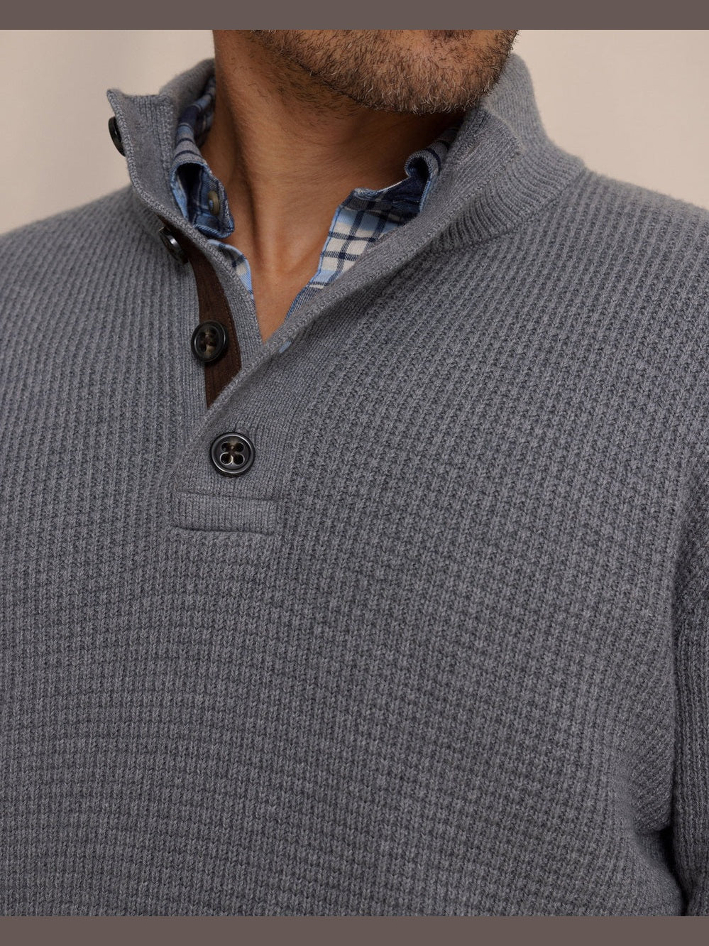 Southern Tide Bass Creek Quarter Button Sweater