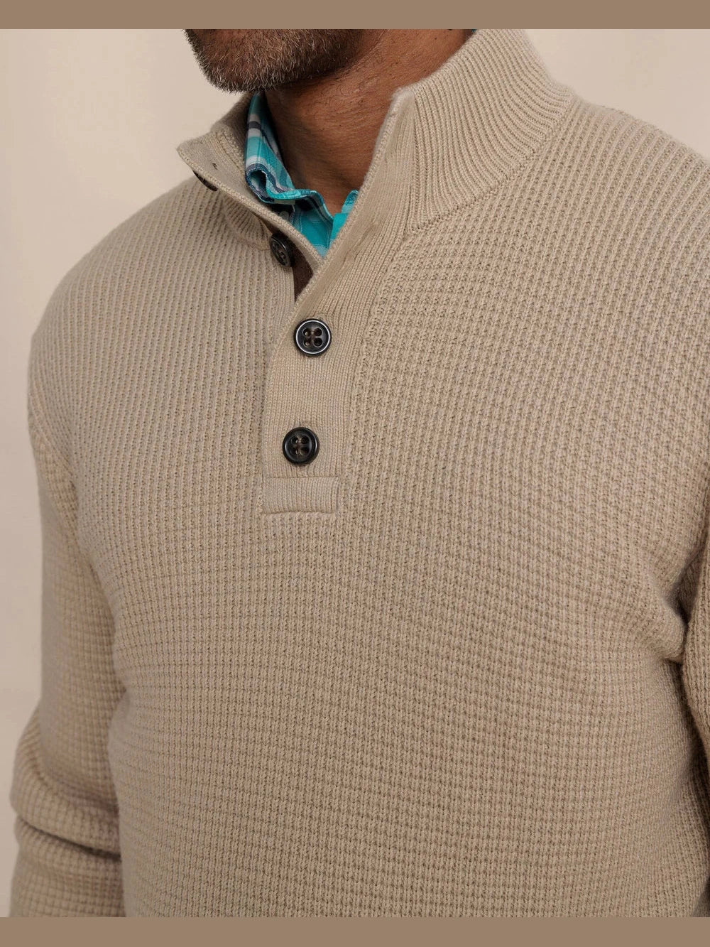 Southern Tide Bass Creek Quarter Button Sweater