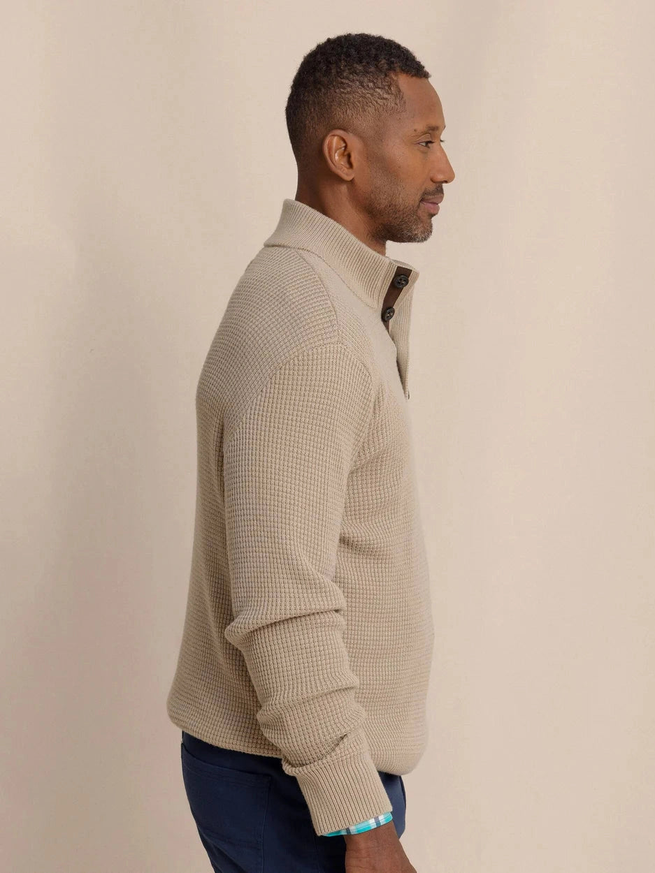 Southern Tide Bass Creek Quarter Button Sweater