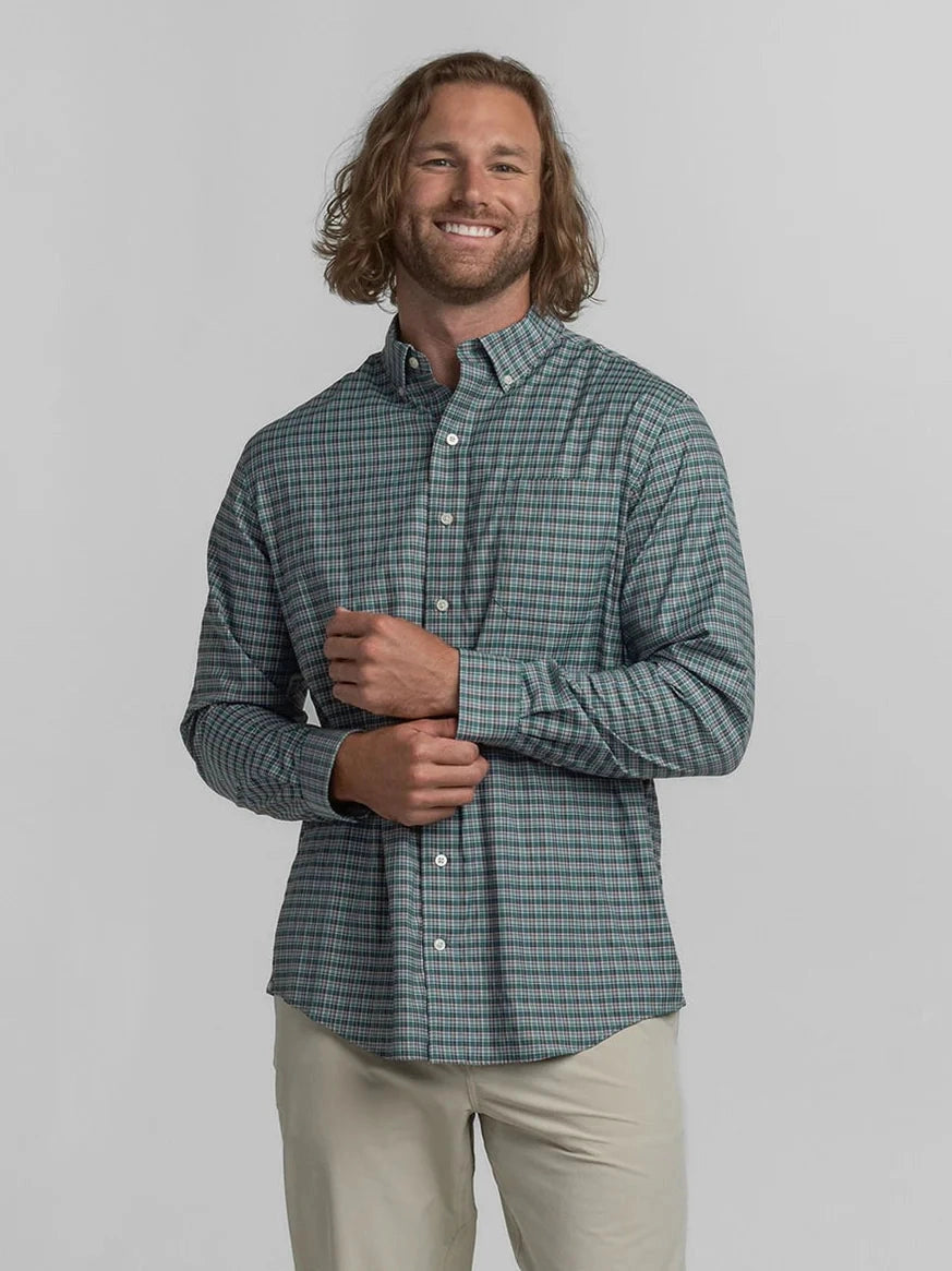 Southern Shirt Bennett Plaid Shirt - Bayou Teal