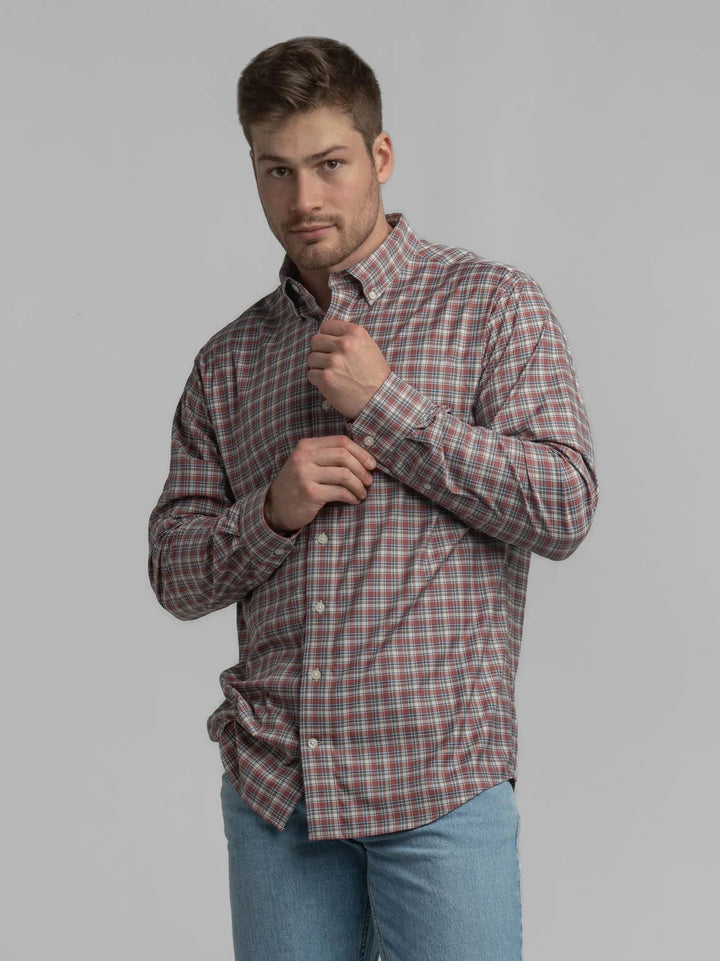 Southern Shirt Hawthorne Plaid Shirt - Saddle