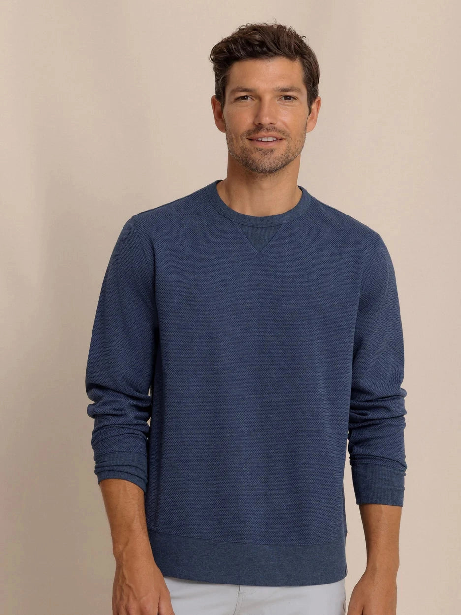 Southern Tide Lowland Luxe Textured Crew Sweater