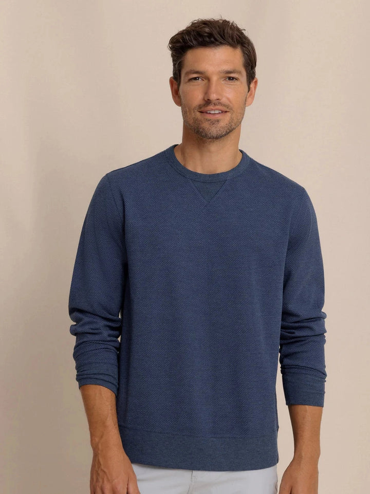 Southern Tide Lowland Luxe Textured Crew Sweater