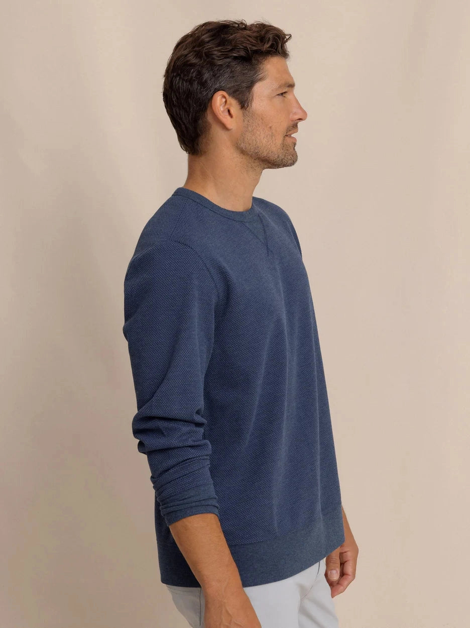 Southern Tide Lowland Luxe Textured Crew Sweater