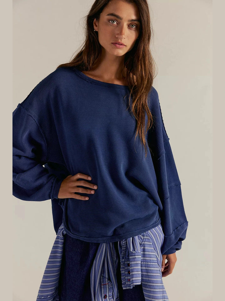 Free People Total Eclipse Tee - Deeper Iris