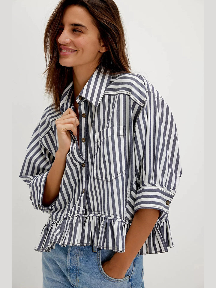 Free People- We the Free - Bailey Stripe Shirt