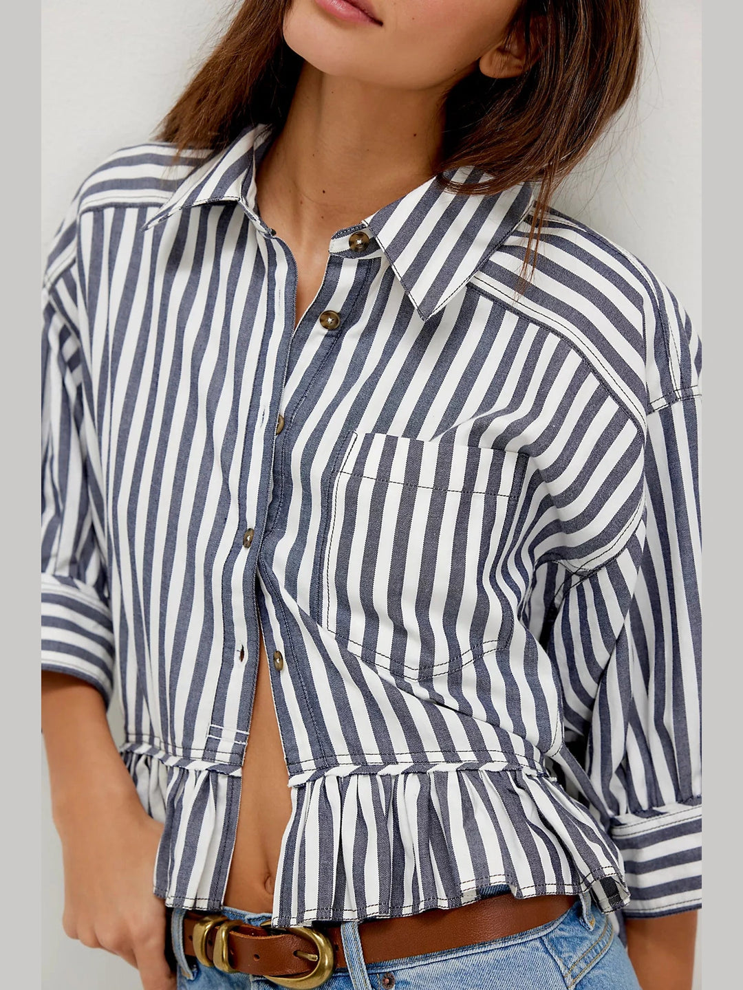 Free People- We the Free - Bailey Stripe Shirt