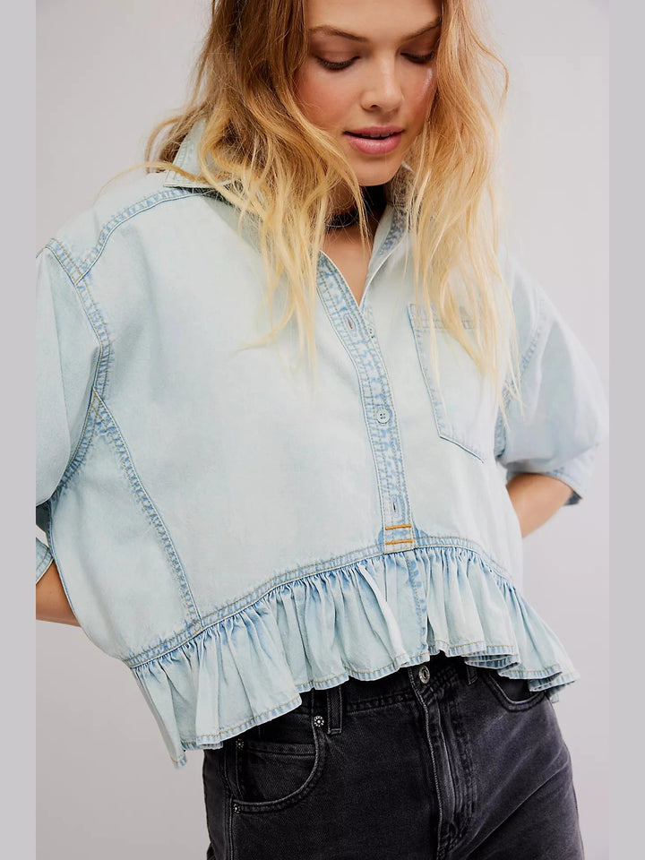Free People Bailey Denim Shirt