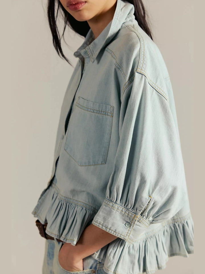 Free People Bailey Denim Shirt