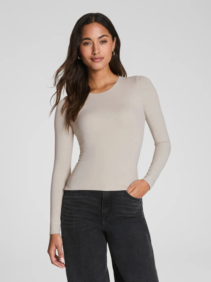 Spanx Smoothing Jersey LS Top