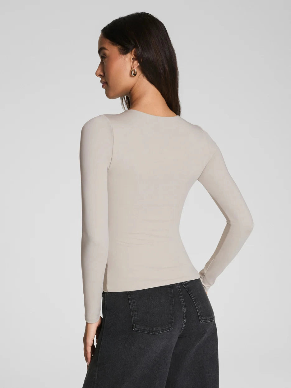 Spanx Smoothing Jersey LS Top