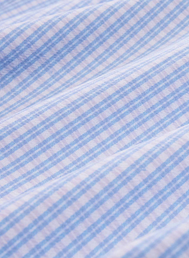 Mizzen + Main Leeward Dress Shirt- Cornflower Winston Check