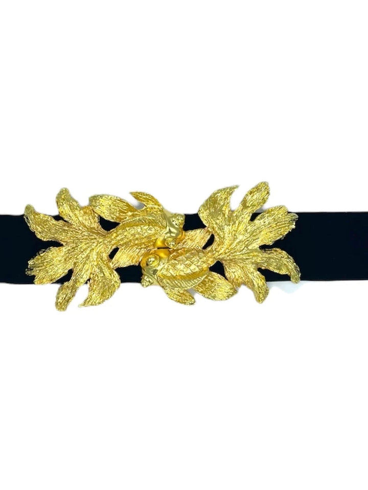 Garland Gold Interchangeable Belt Buckle - Koi Fish