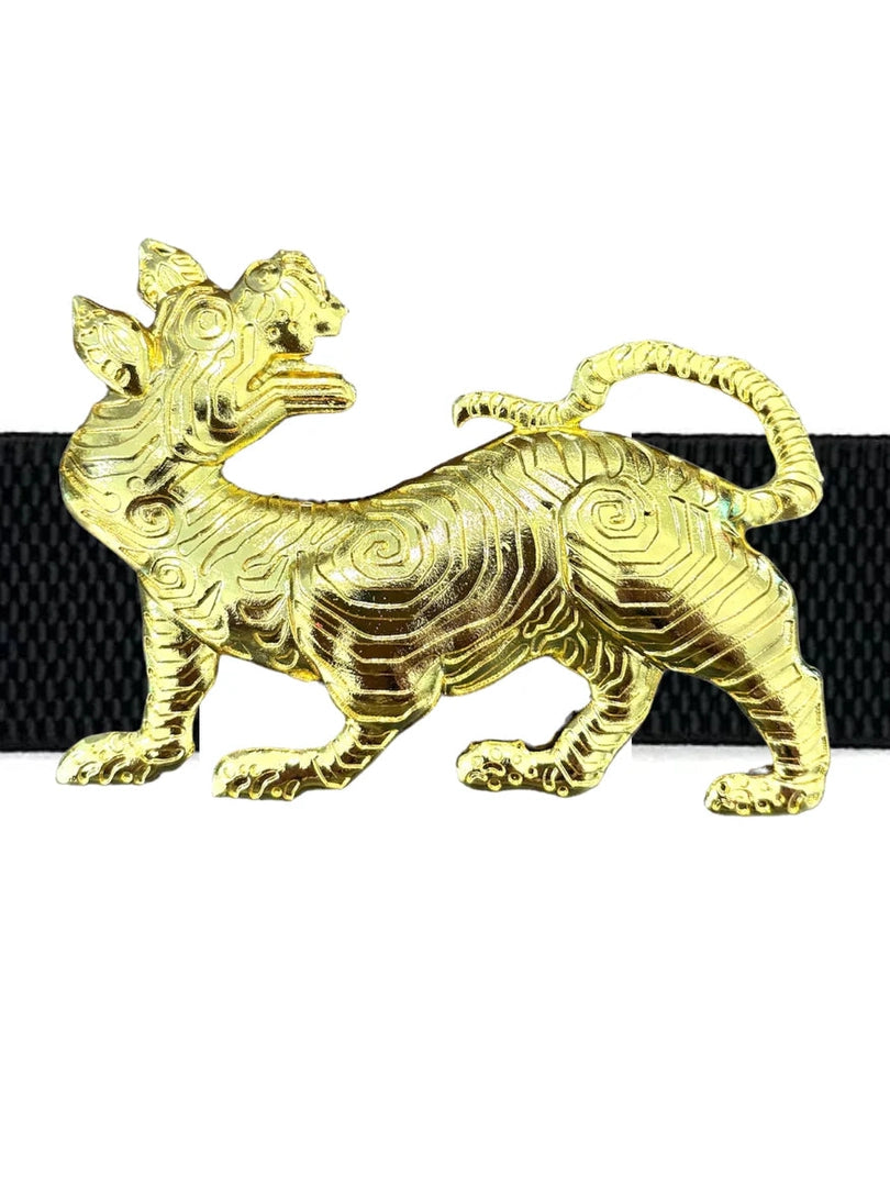 Garland Gold Interchangeable Belt Buckle - Tibet Tiger
