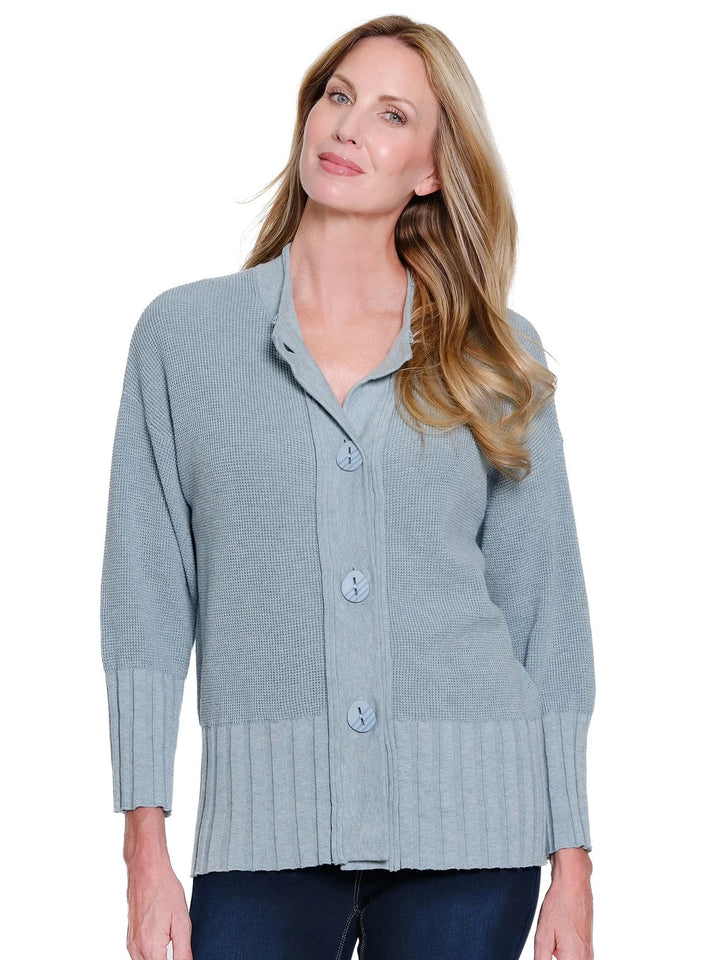Multiples Button Front Sweater Cardigan