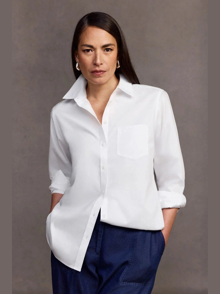 Foxcroft Boyfriend Long Sleeve Shirt