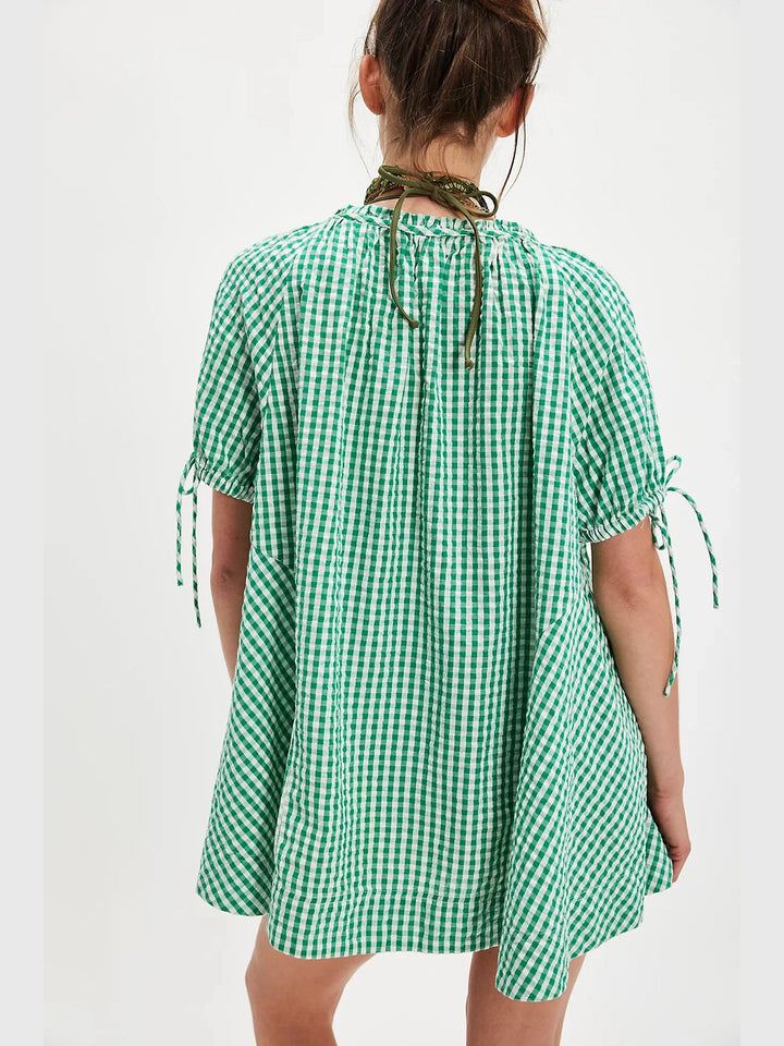 Free People Farley Gingham Tunic - Green