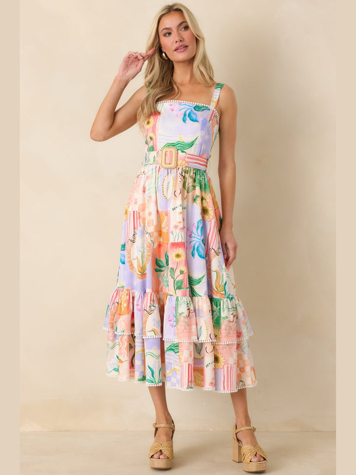 Cassandra Midi Dress - High Societea
