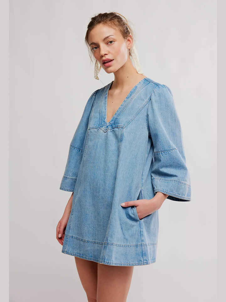 Free People Goldie Denim Mini Dress