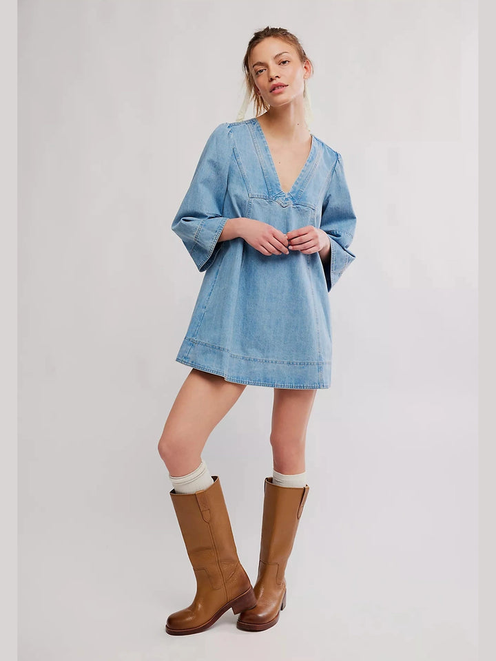 Free People Goldie Denim Mini Dress