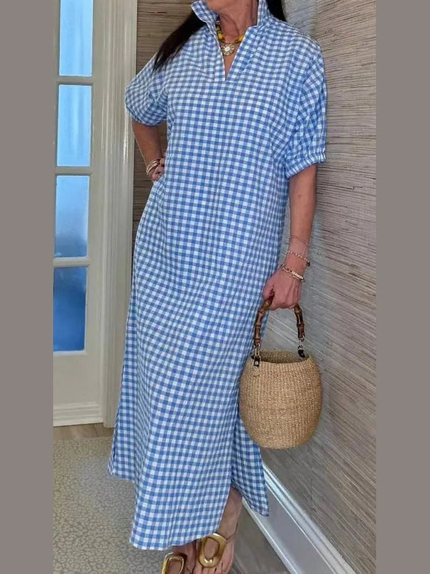 Blakely Maxi Dress - Gingham